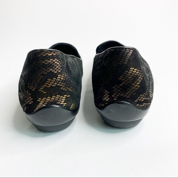 Dansko Olivia Snake Print Slip On Shoe Gold Black Size 8.5-9 - Picture 6 of 11